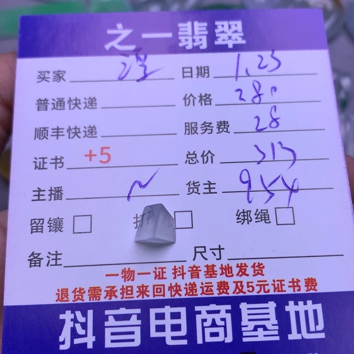 翡翠颈饰未镶嵌浮****力
