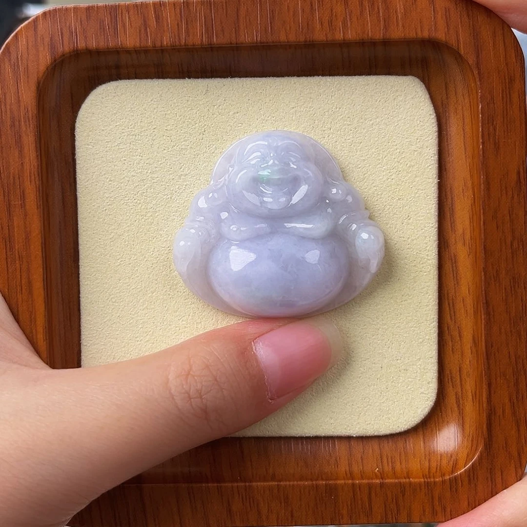 翡翠未镶嵌颈饰佛公