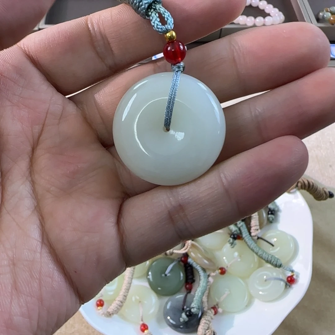 圆***滴未镶嵌手链和田玉1070
