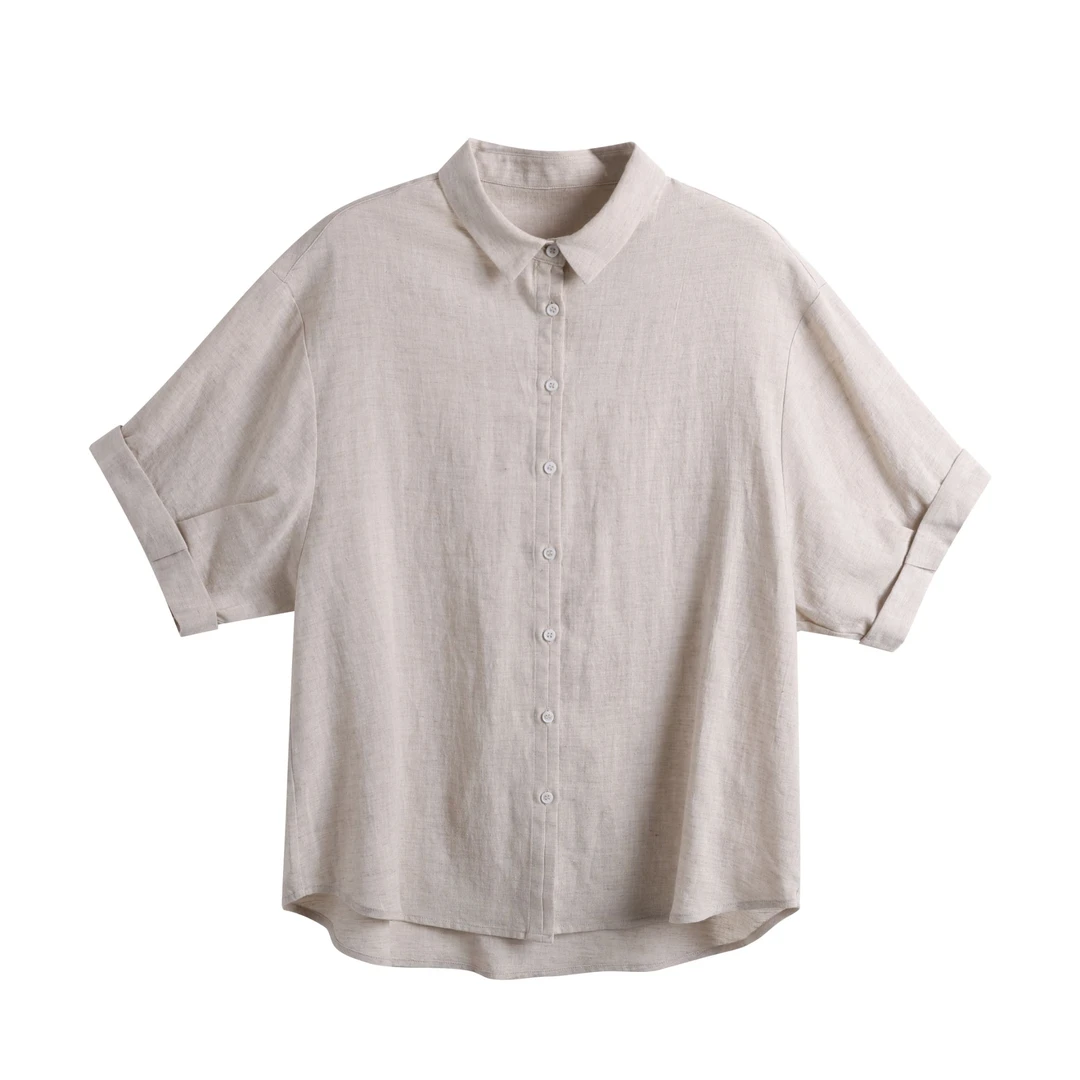 清30420 气质显瘦休闲时尚纯色上衣0328