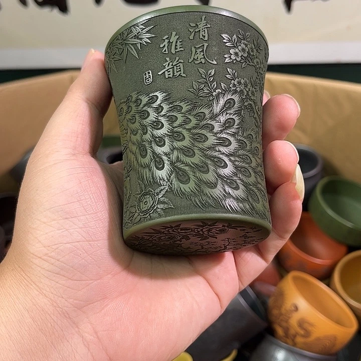 茶杯紫砂全手工紫砂主人杯