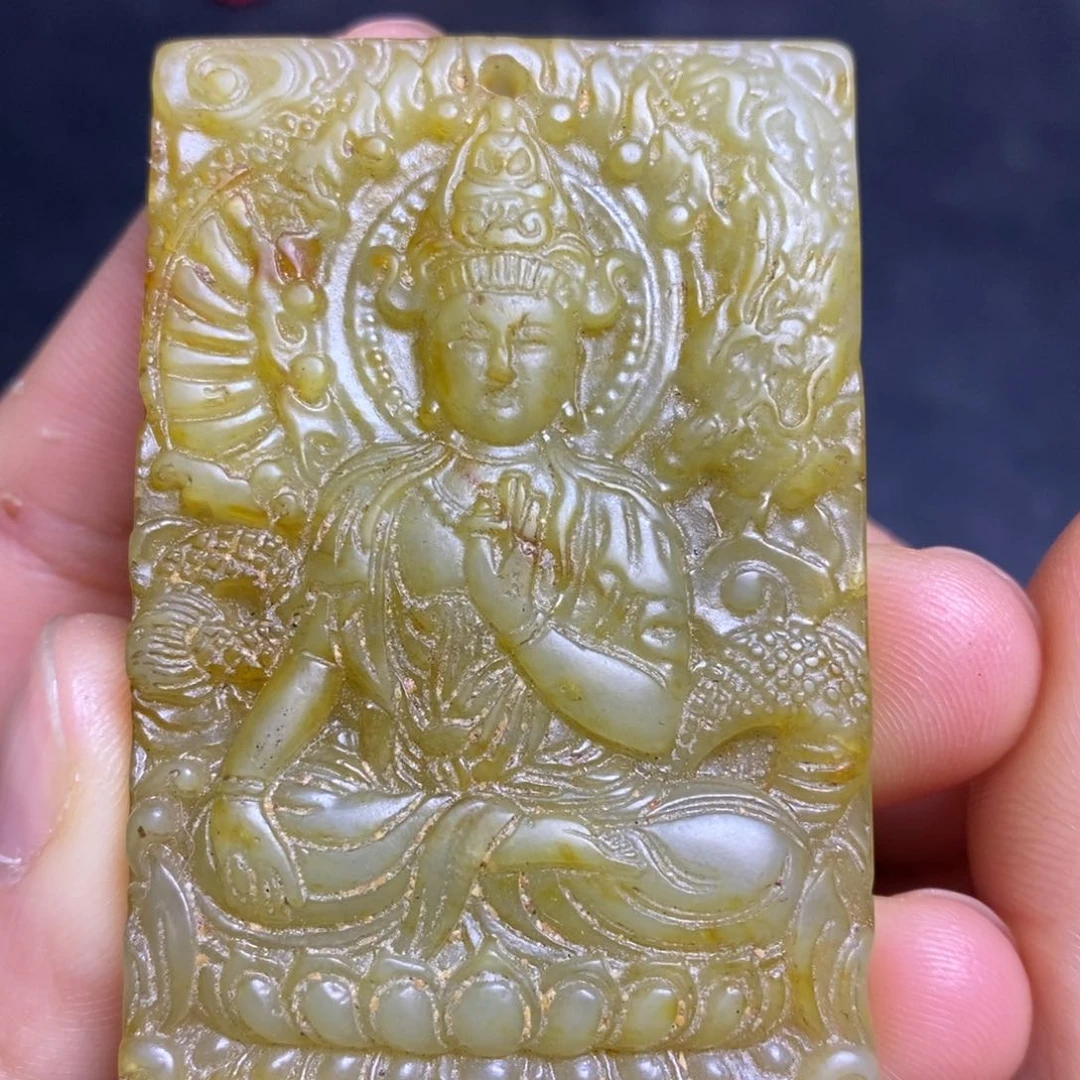 吊坠白玉菩提精品文玩