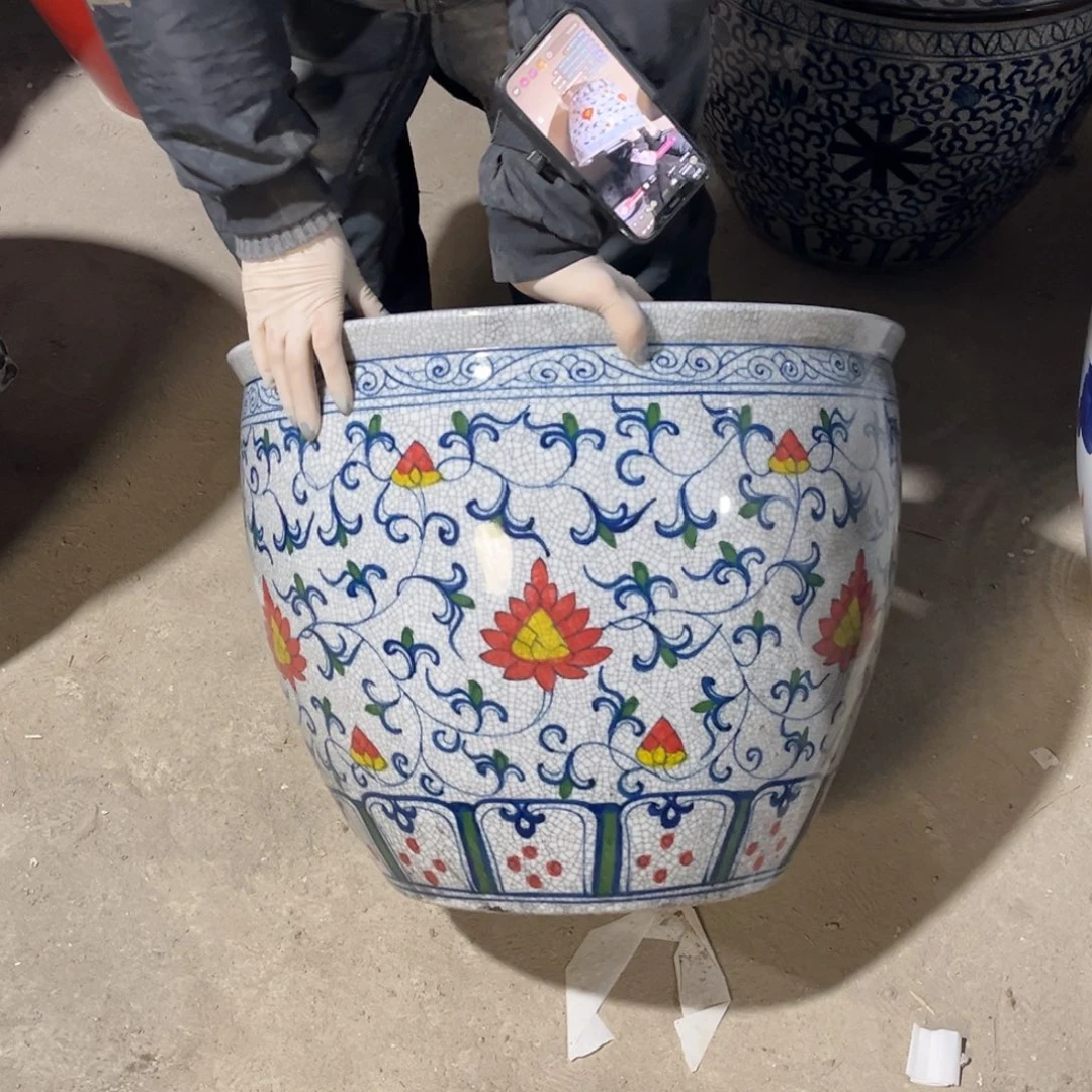 成***店瓷片釉里红52高度42.8888888