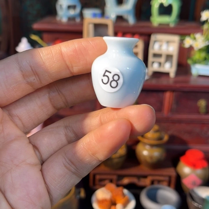 摆件微陶老王迷你花瓶