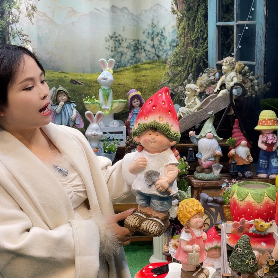 摆件花园摆件红红火火