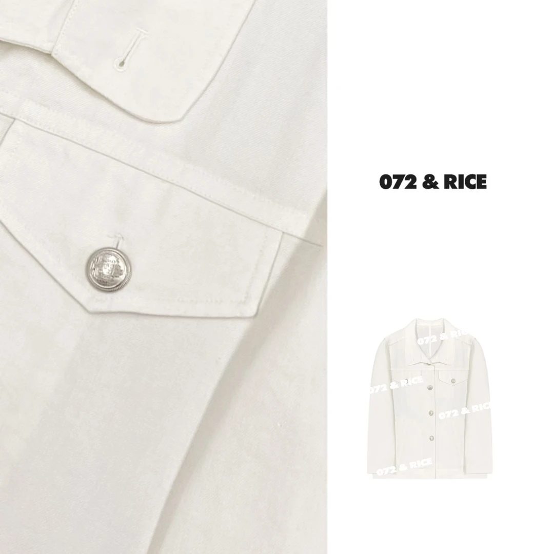 072 & RICE【雨露】亚麻+棉 春季休闲翻领长袖外套 32DJ01
