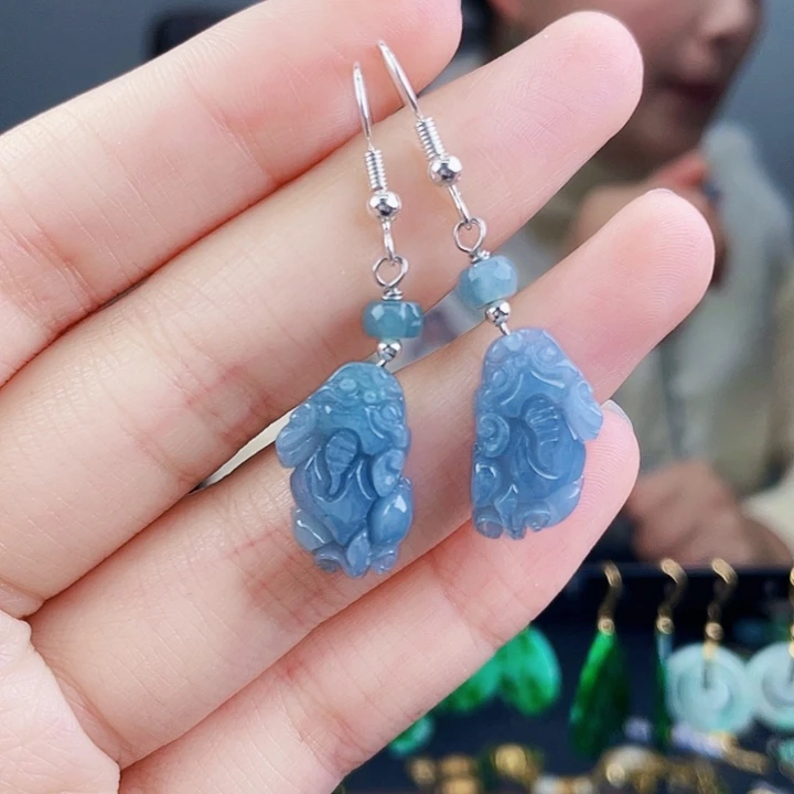 翡翠耳饰未镶嵌饰品