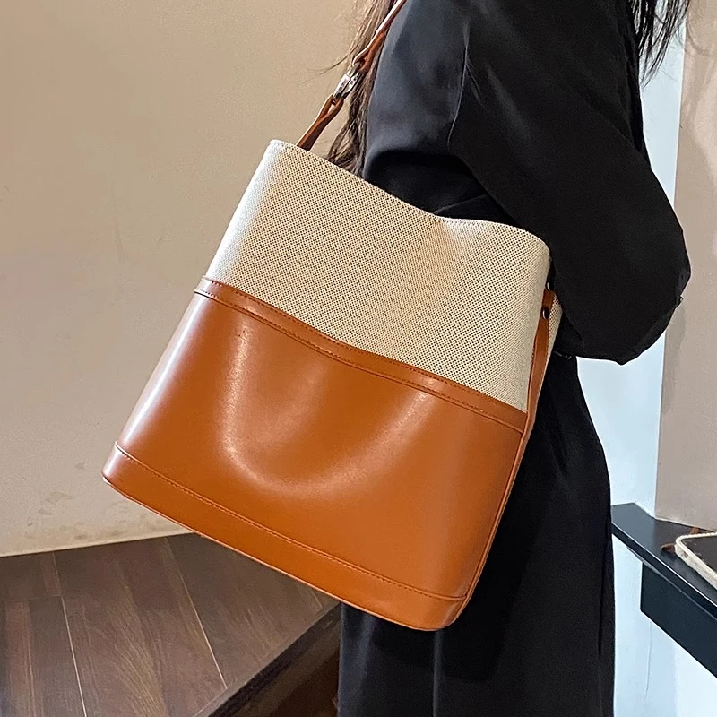 大容量包包女包百搭2025新款春夏质感高级感单肩包今年流行水桶包