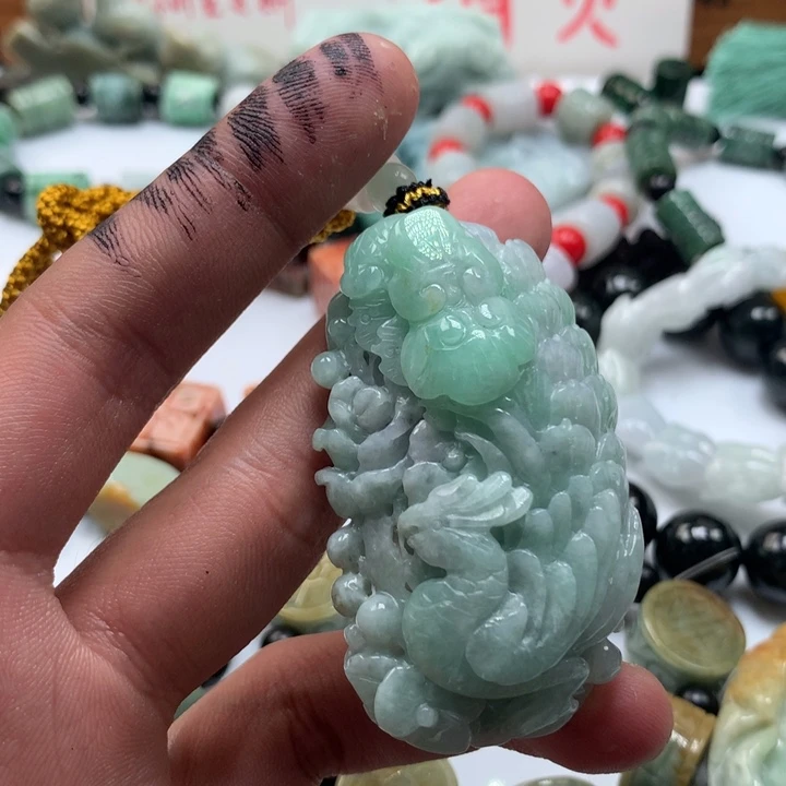 颈饰未镶嵌翡翠保真天然a货翡翠