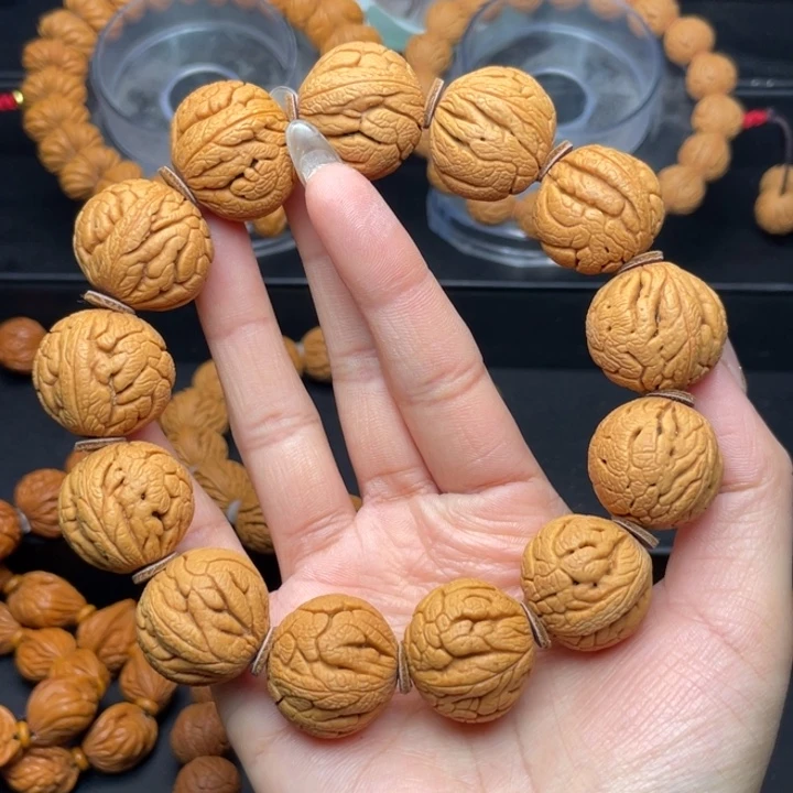 桃核手串@*皮23尺寸精品龙珠（7号链接）