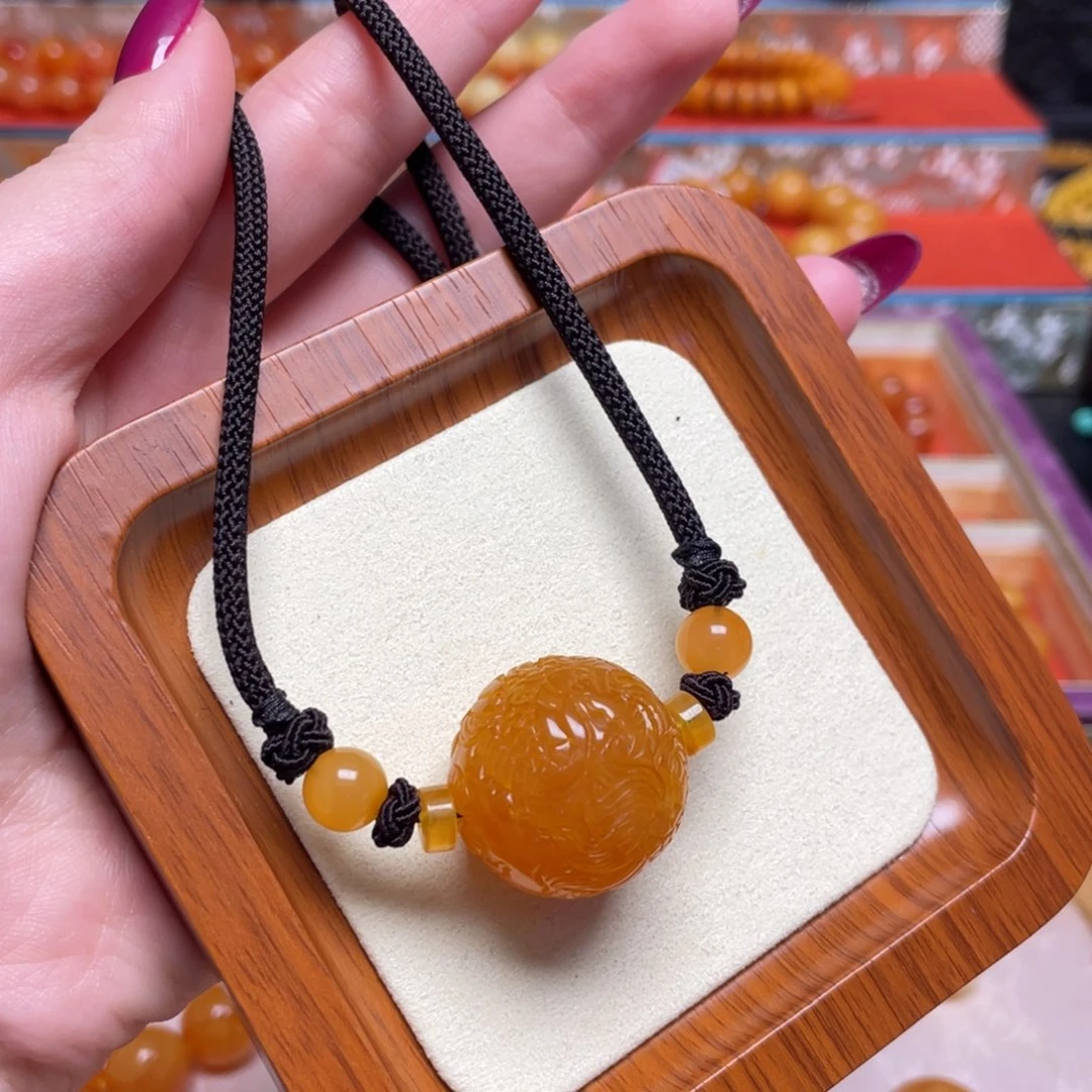 蜜蜡颈饰未镶嵌项链