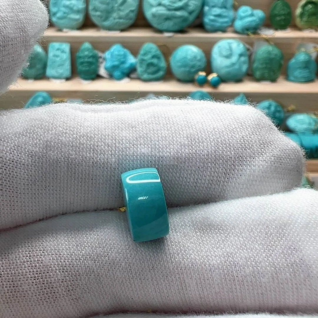 未镶嵌绿松石直切珠10.3x5.5mm