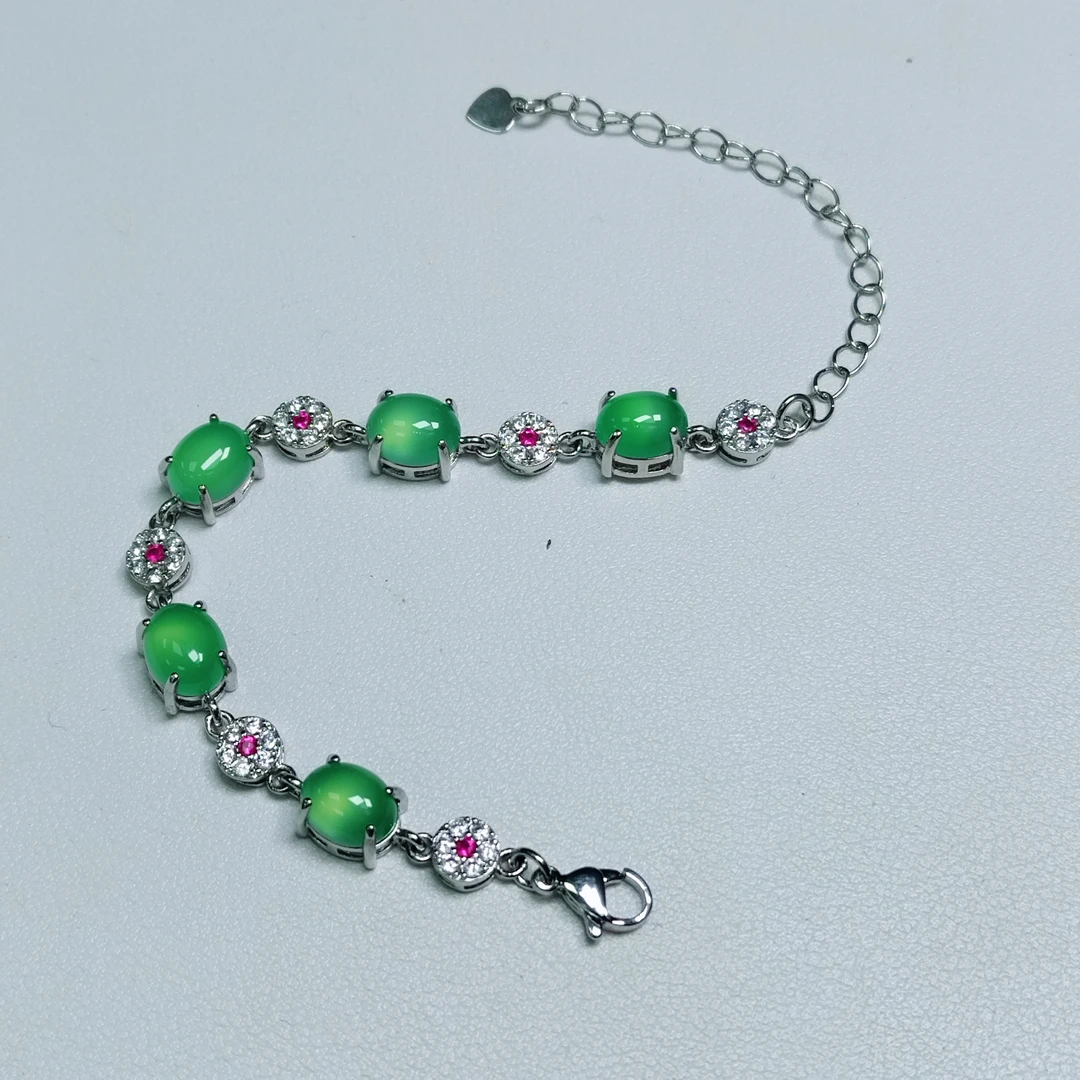 天然极光23玉石手链-多样性发货