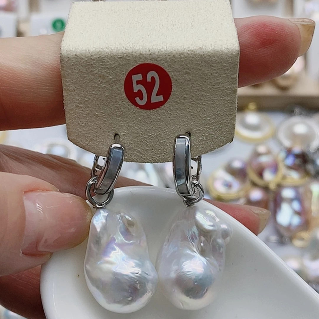 【闪购商品】淡水珍珠耳饰银S925镶嵌