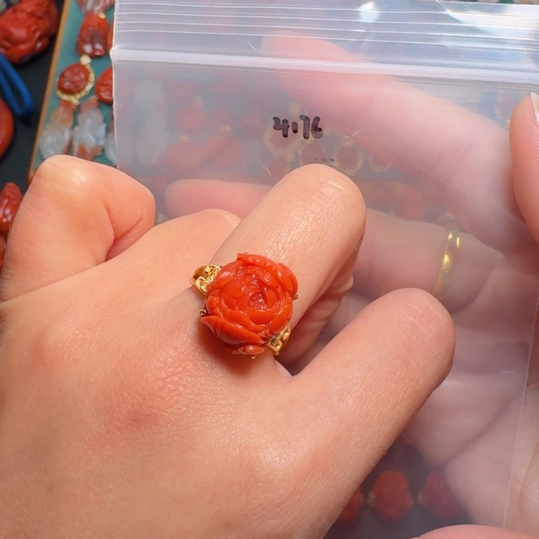 南红玛瑙南红银S925镶嵌