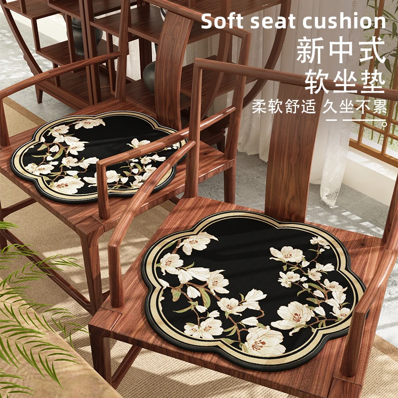新中式实木红木沙发太师椅坐垫四季餐椅垫透气座垫秋冬屁垫凳子垫