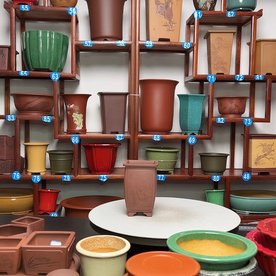 紫砂花盆豹***你四方花盆