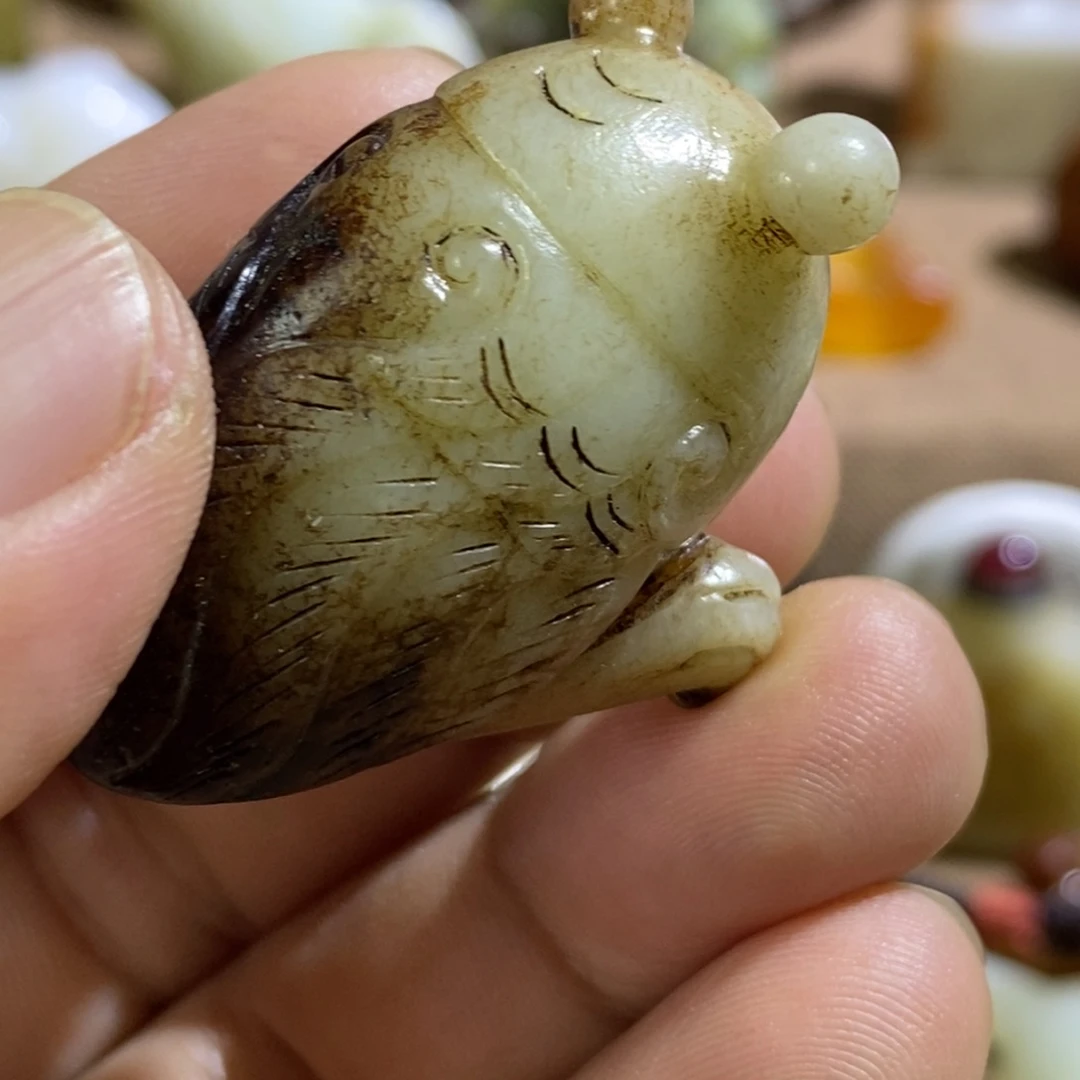 f***y和田玉（糖玉）未镶嵌挂件