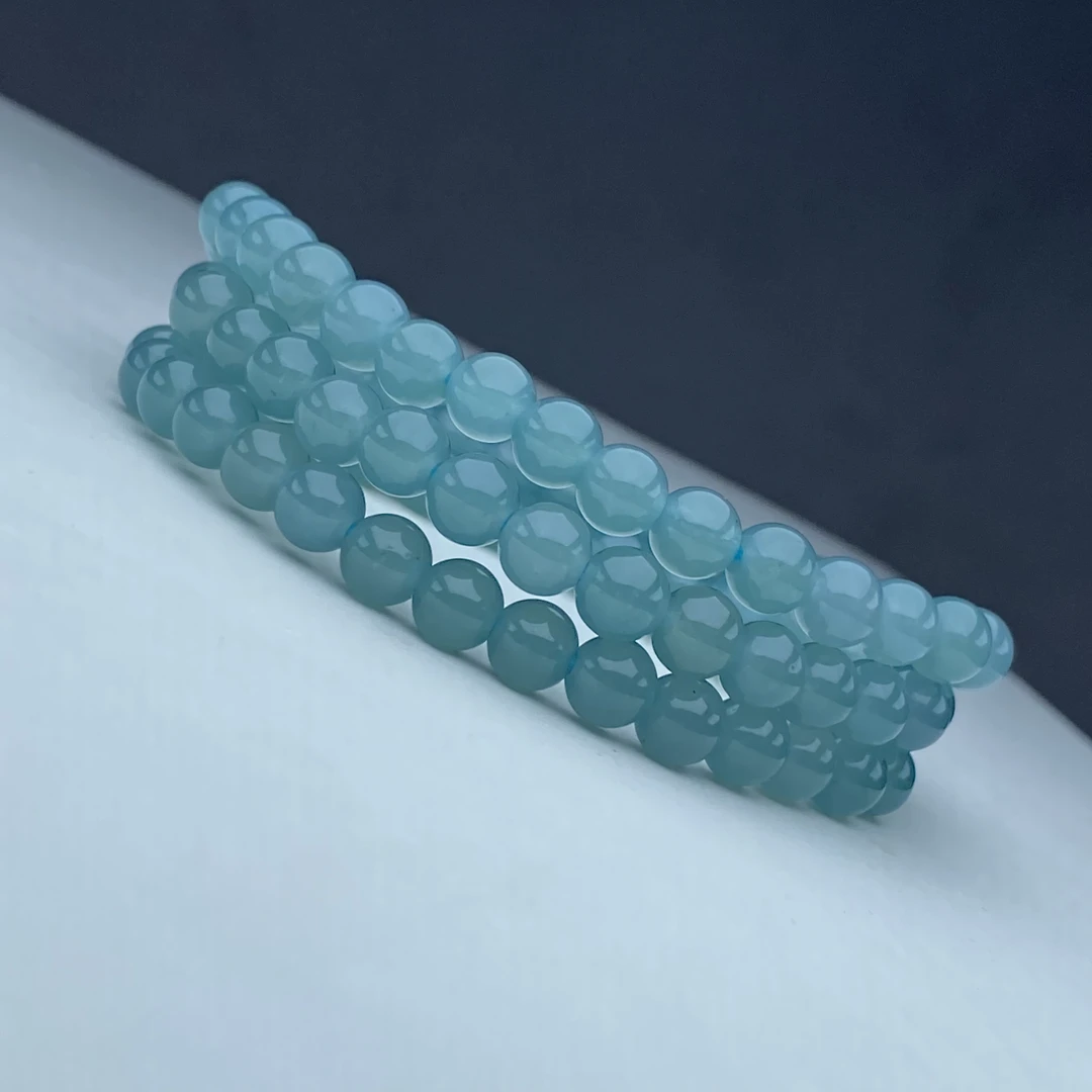 754号精品蓝冰多圈手链6mm多样性发一件