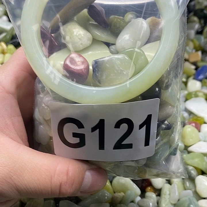 岫玉鱼缸石未镶嵌