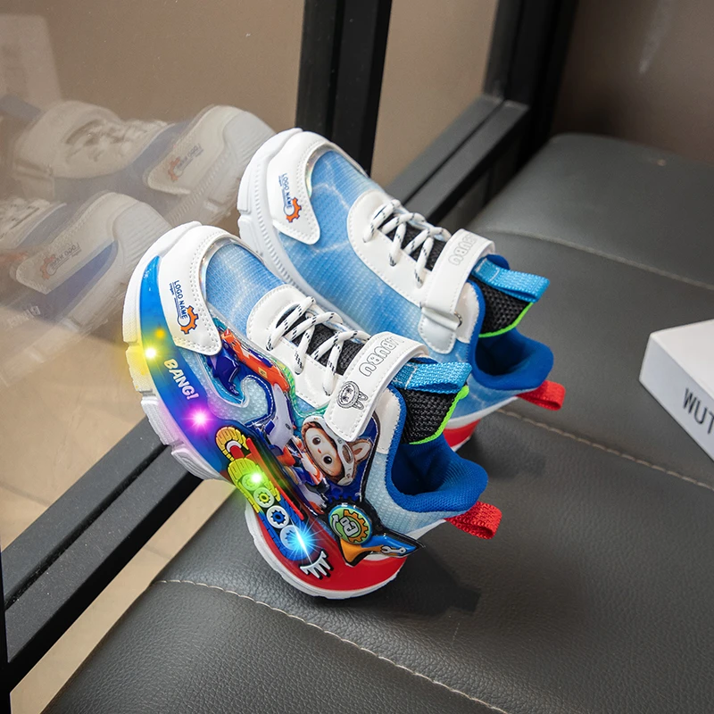 小黄鸭透气网面儿童轻便运动鞋男童秋季老爹鞋软底女童户外复古