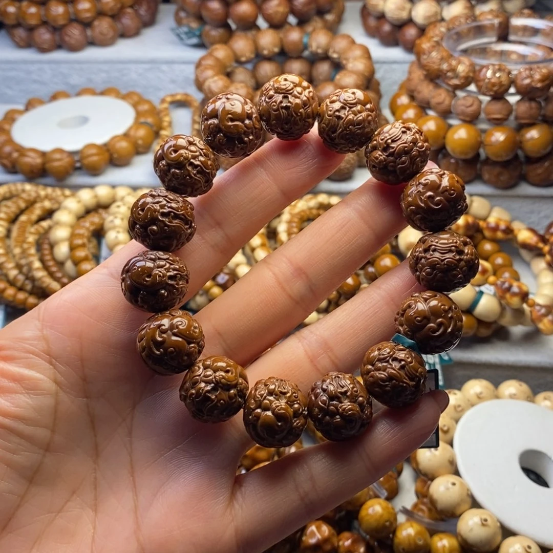 手串紫金鼠雕刻貔貅17