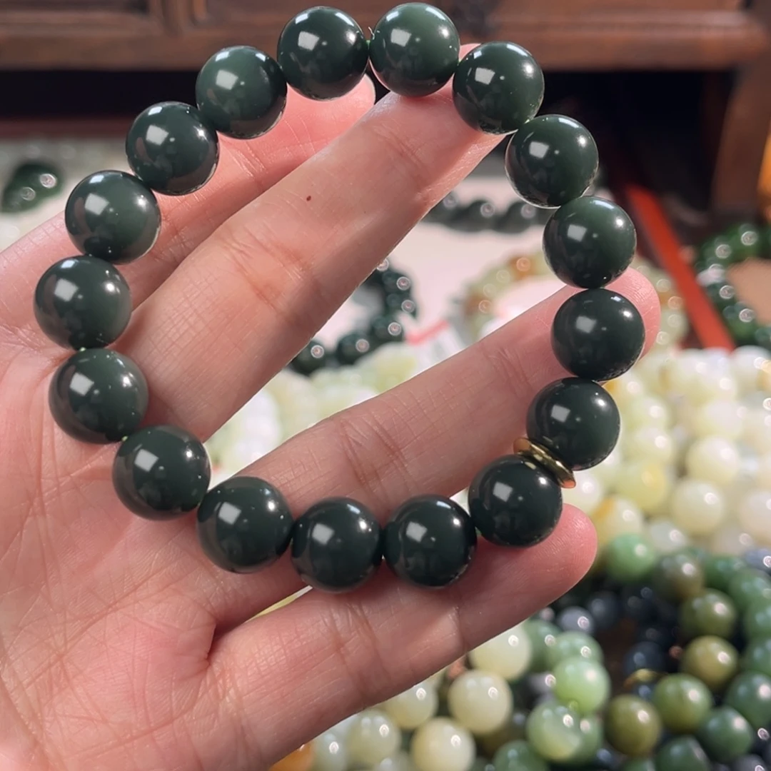 和田玉未镶嵌手链