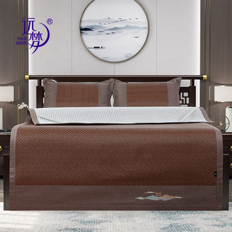 【远梦家纺】新款凉感折叠仿藤席舒适高凉古编凉席