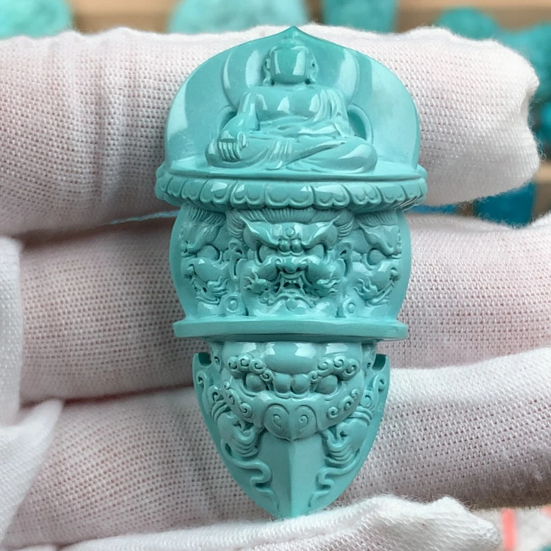 未镶嵌绿松石无相佛