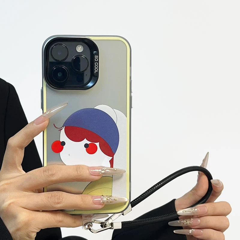 ins头巾女孩适用苹果16PROMAX手机壳简约14高级感15华为MATE60PRO