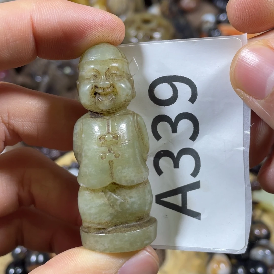 和田玉吊坠(不含链)未镶嵌刻***一