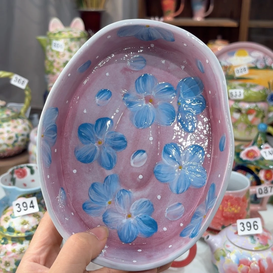 景德镇手绘高温釉下彩陶瓷茶具