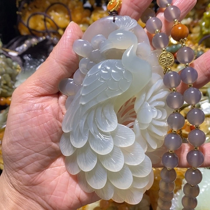 岫玉岫玉吊坠未镶嵌陪****辰