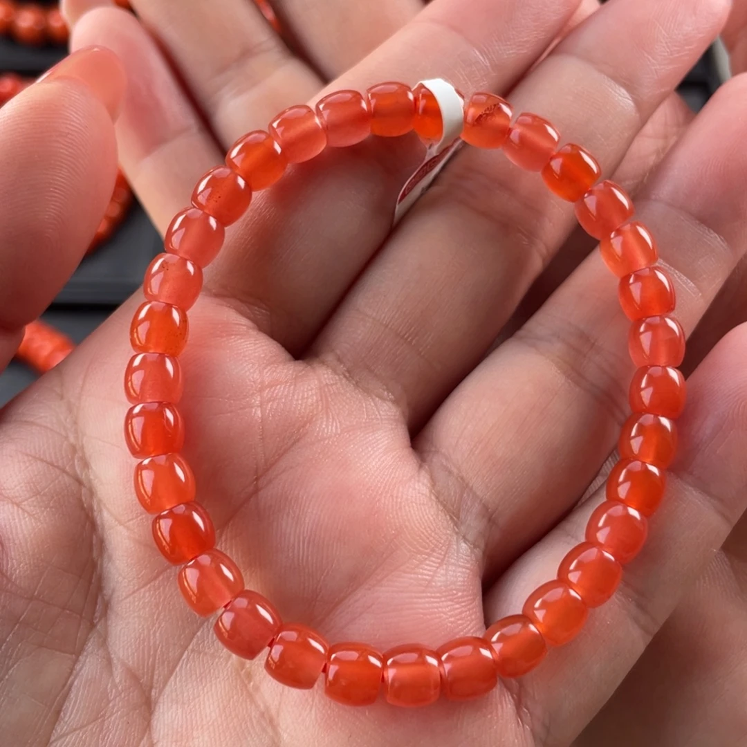 南红玛瑙未镶嵌手链妞6