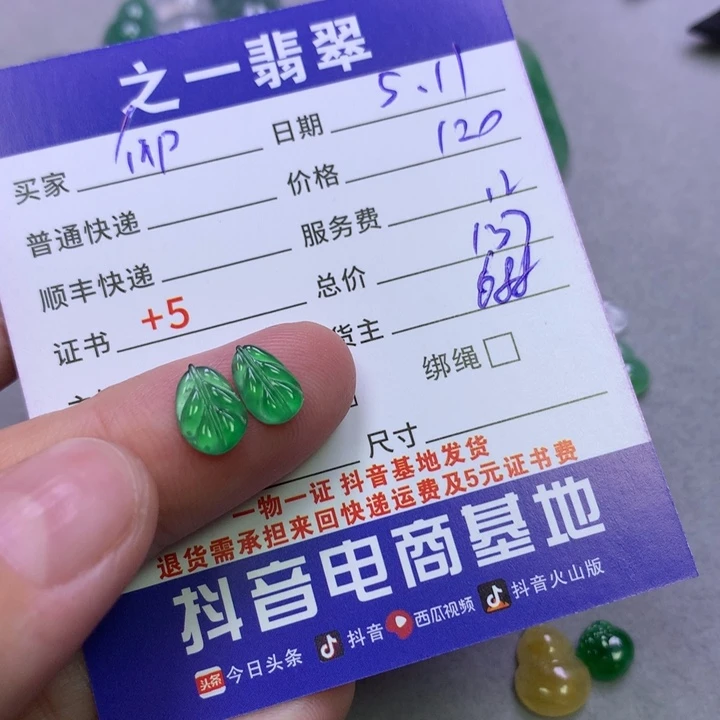 翡翠未镶嵌颈饰仰**风