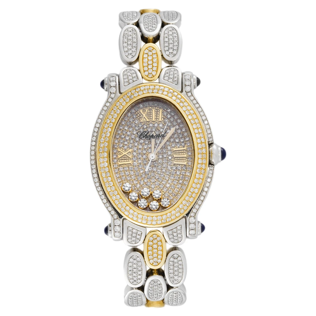 99新 Chopard/萧邦 HAPPY SPORT系列278937后钻腕表/WHT028114