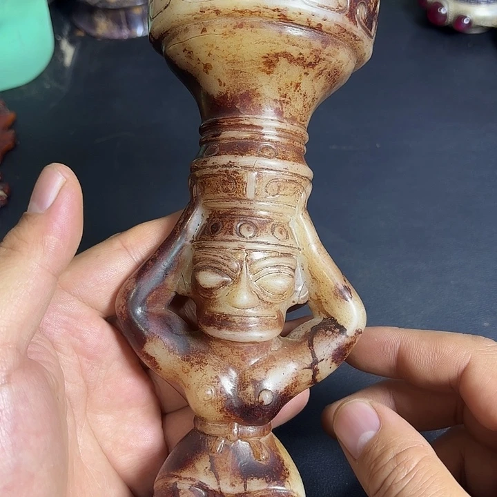 白玉菩提把件一个