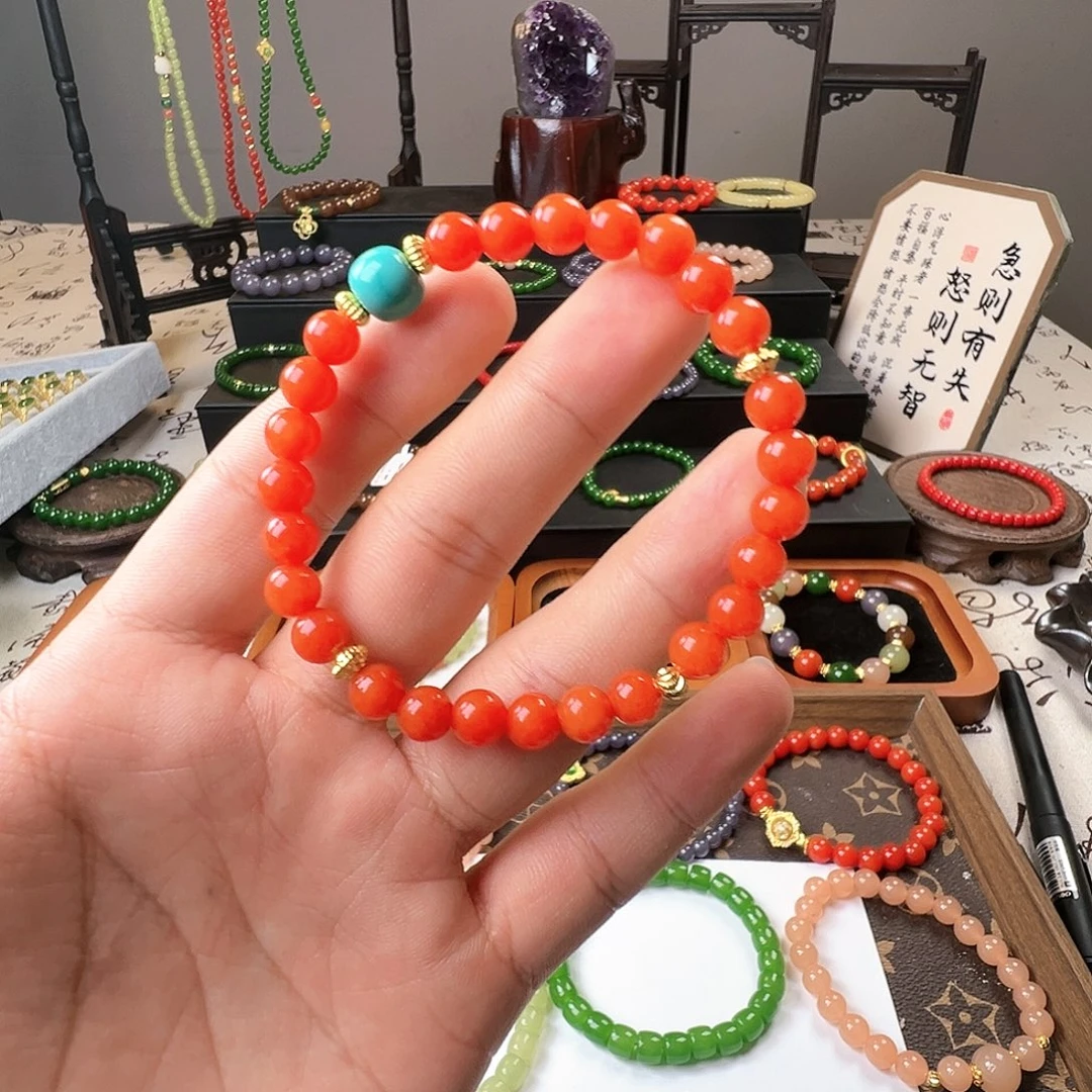 保山柿子红6m'm设计手串