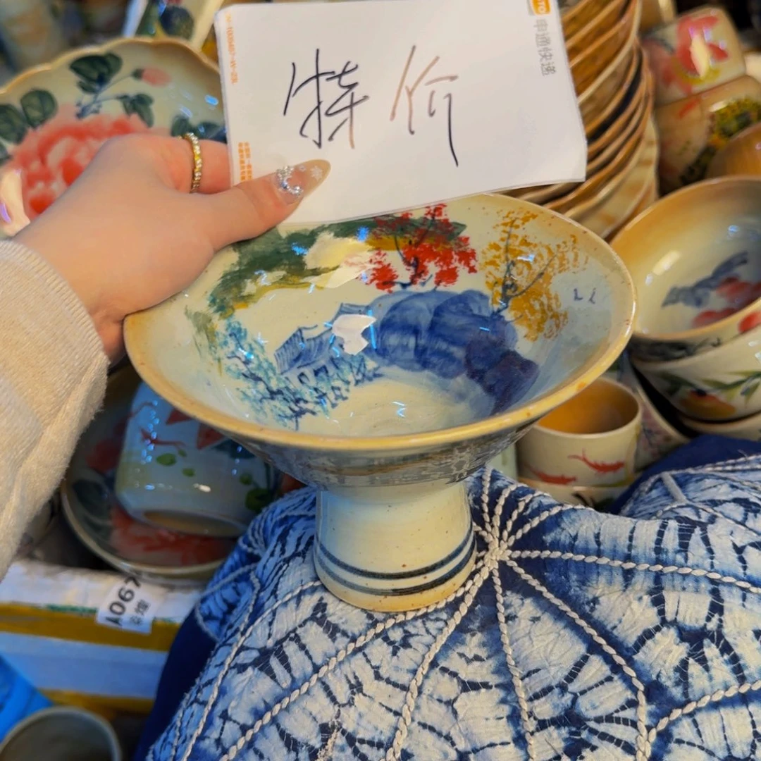 瓷片景德镇陶瓷手工手绘