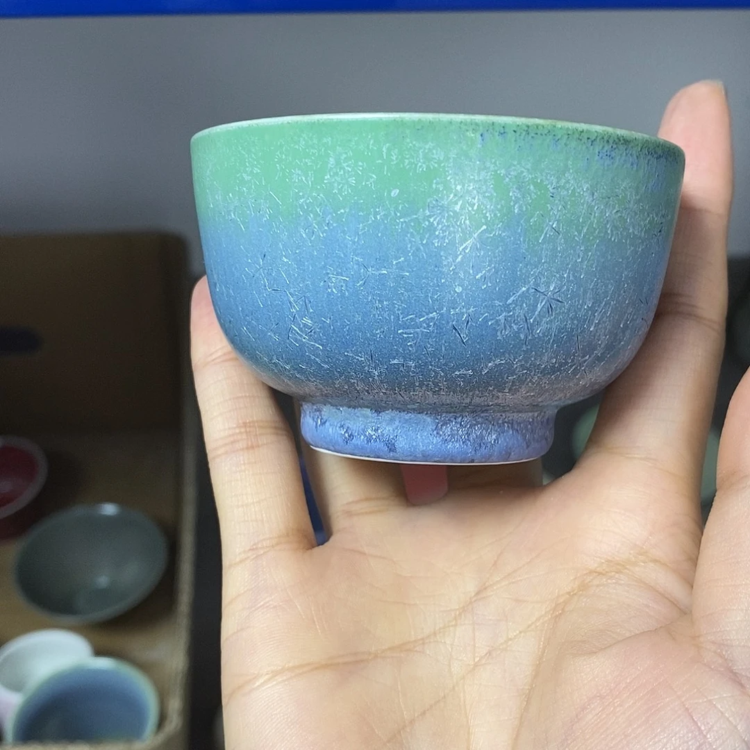 景德镇高温颜色釉茶杯