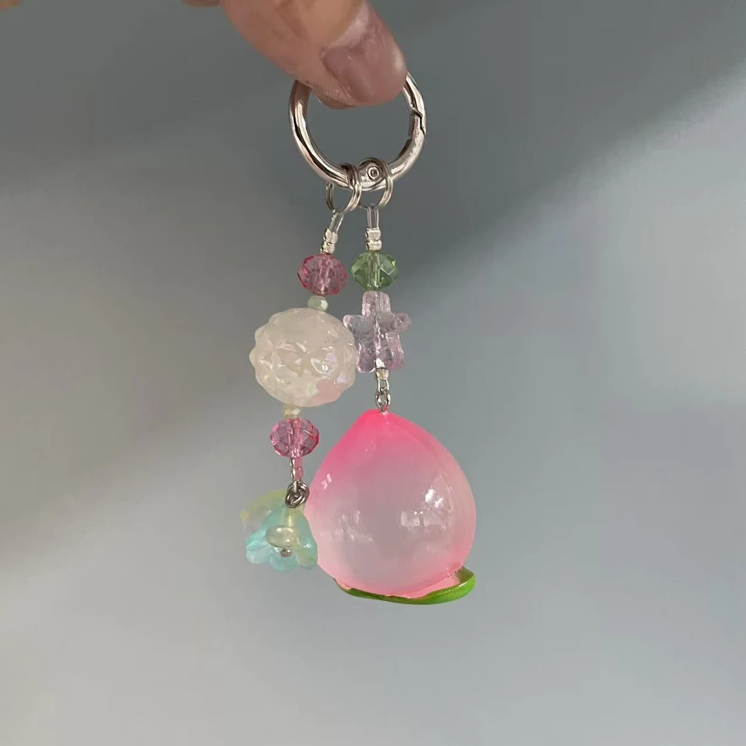 夜光水蜜桃手机坠E737