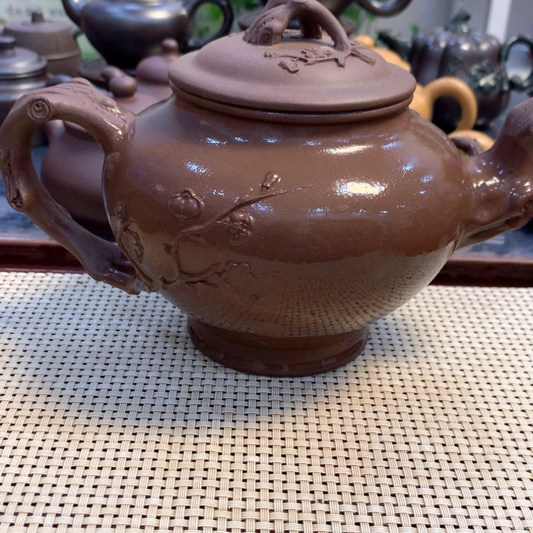 紫砂茶壶宜兴原矿紫泥800cc
