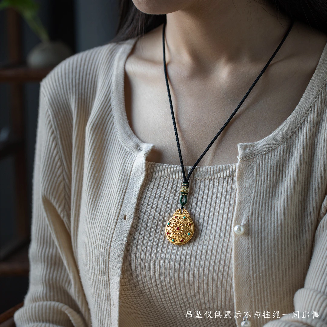 手工编织项链绳配饰高档玉坠挂绳女高级锁骨编绳平安锁吊坠编绳