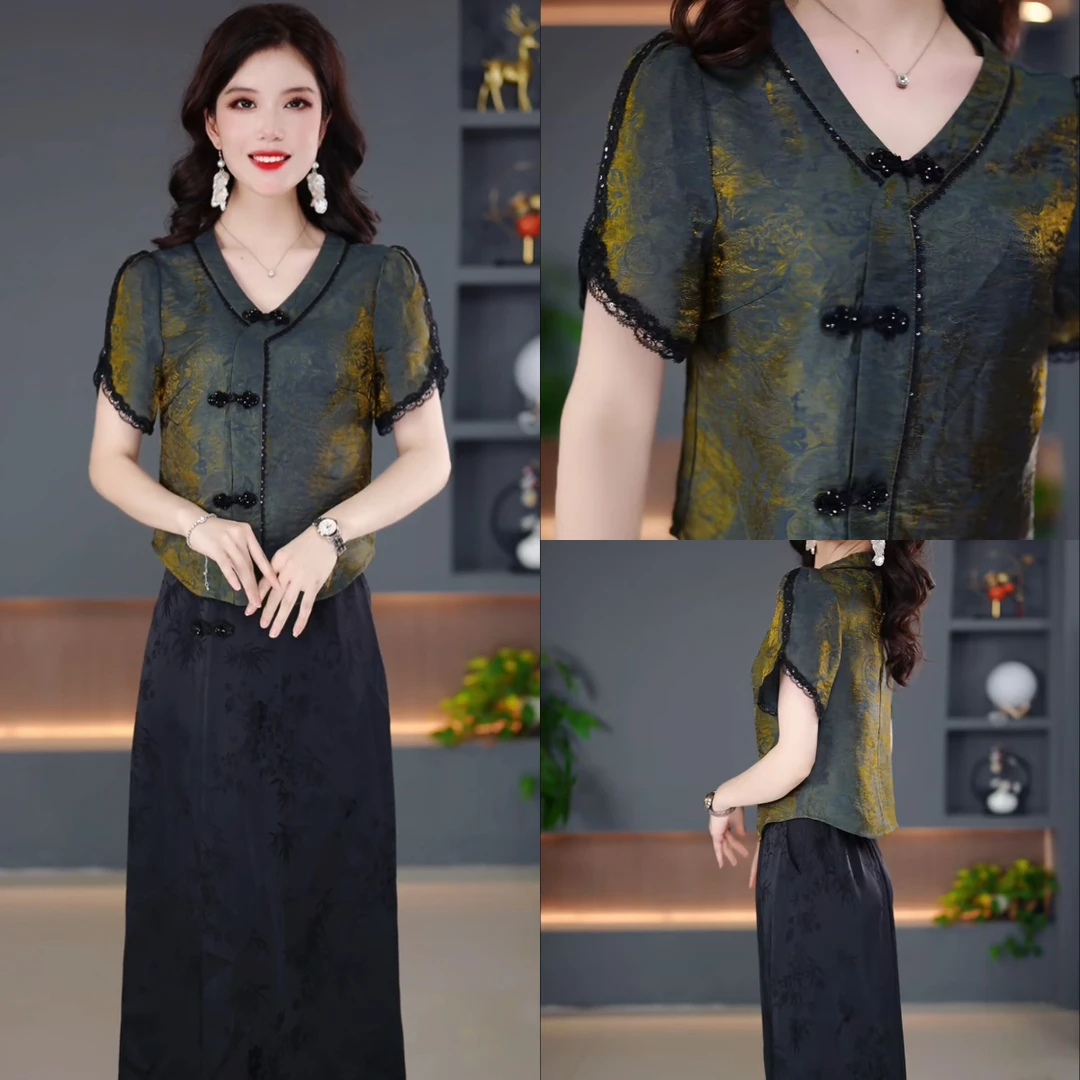 夏季新款两件套裙2025显瘦修身收腰韩版气质遮肚裙子YX25K1369