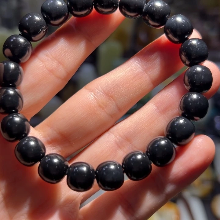 手链未镶嵌和田玉（墨玉）