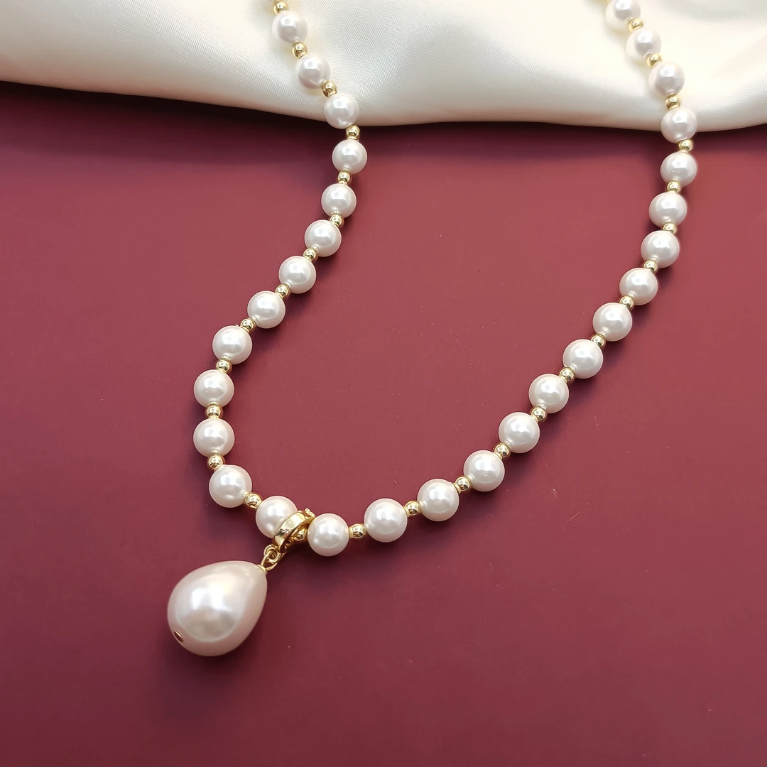 铜合金陶瓷项链 RSS-56024 项链百搭经典欧美优雅气质个性时尚