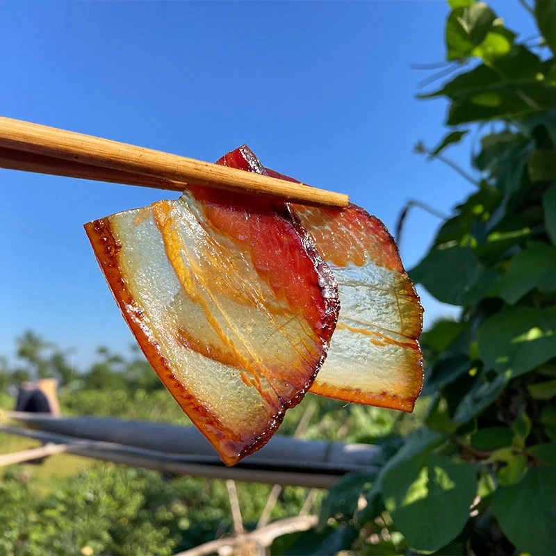 【水晶五花腊肉】湖南正宗茶树米糠谷壳烟熏腊肉透亮土猪特产五花肉