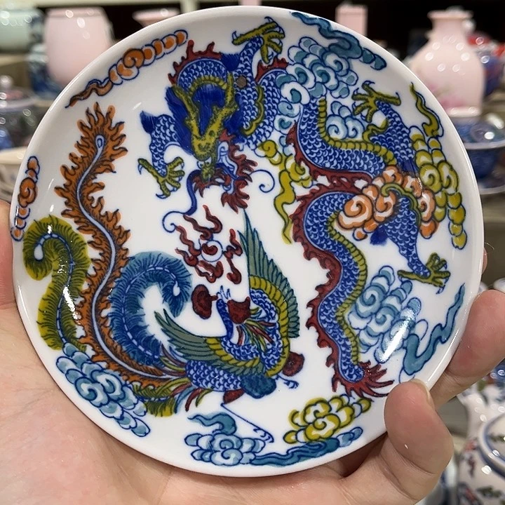 摆件//////直径13.5厘米。红。