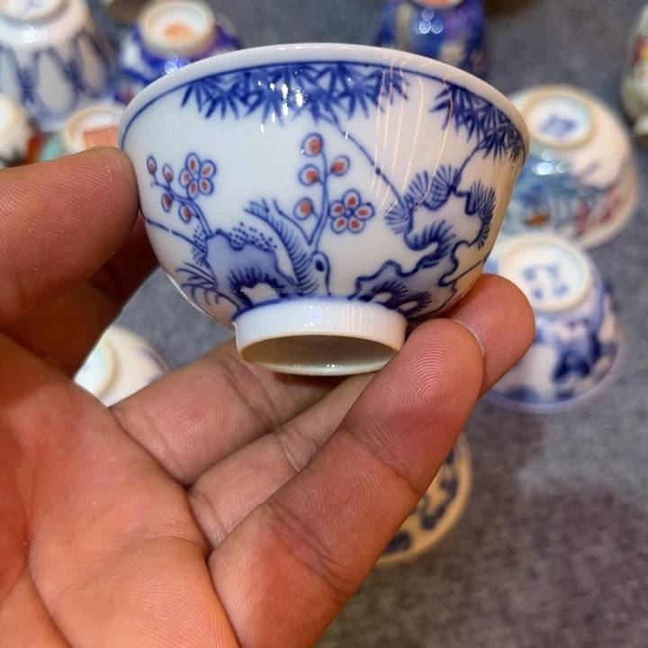 纯手绘精品盖碗杯