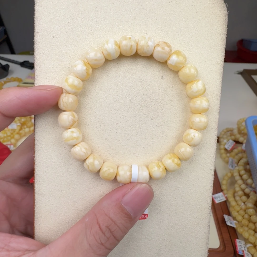 蜜蜡未镶嵌裸石蜜蜡手串